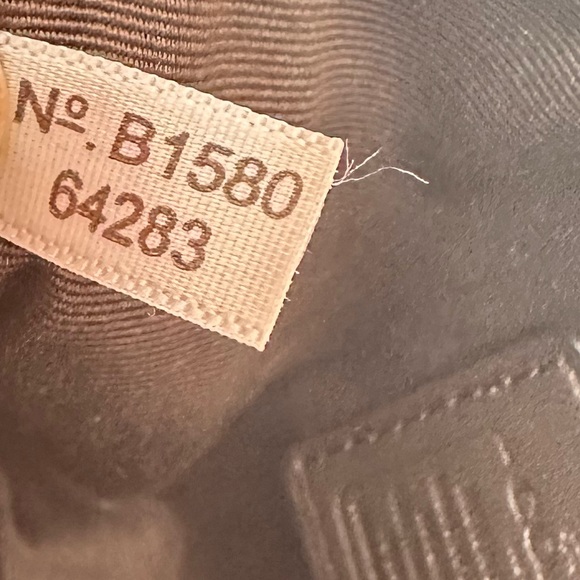 #68 COACH ~ Signature Brown and Cream w/Black Leather Wristlet Strap and Hangtag - Picture 7 of 11